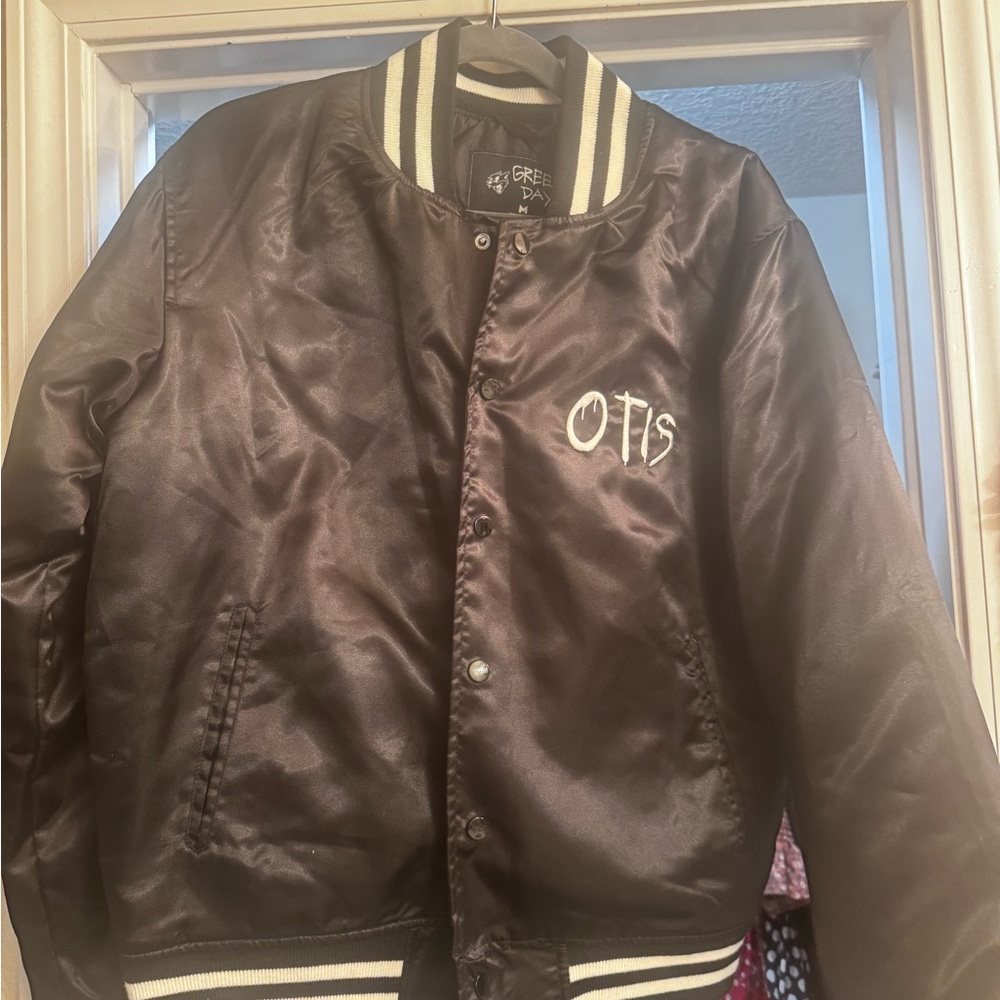 Black Varsity Bomber Jacket